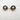 Retired James Avery Two-Tone Button Clip On Earrings