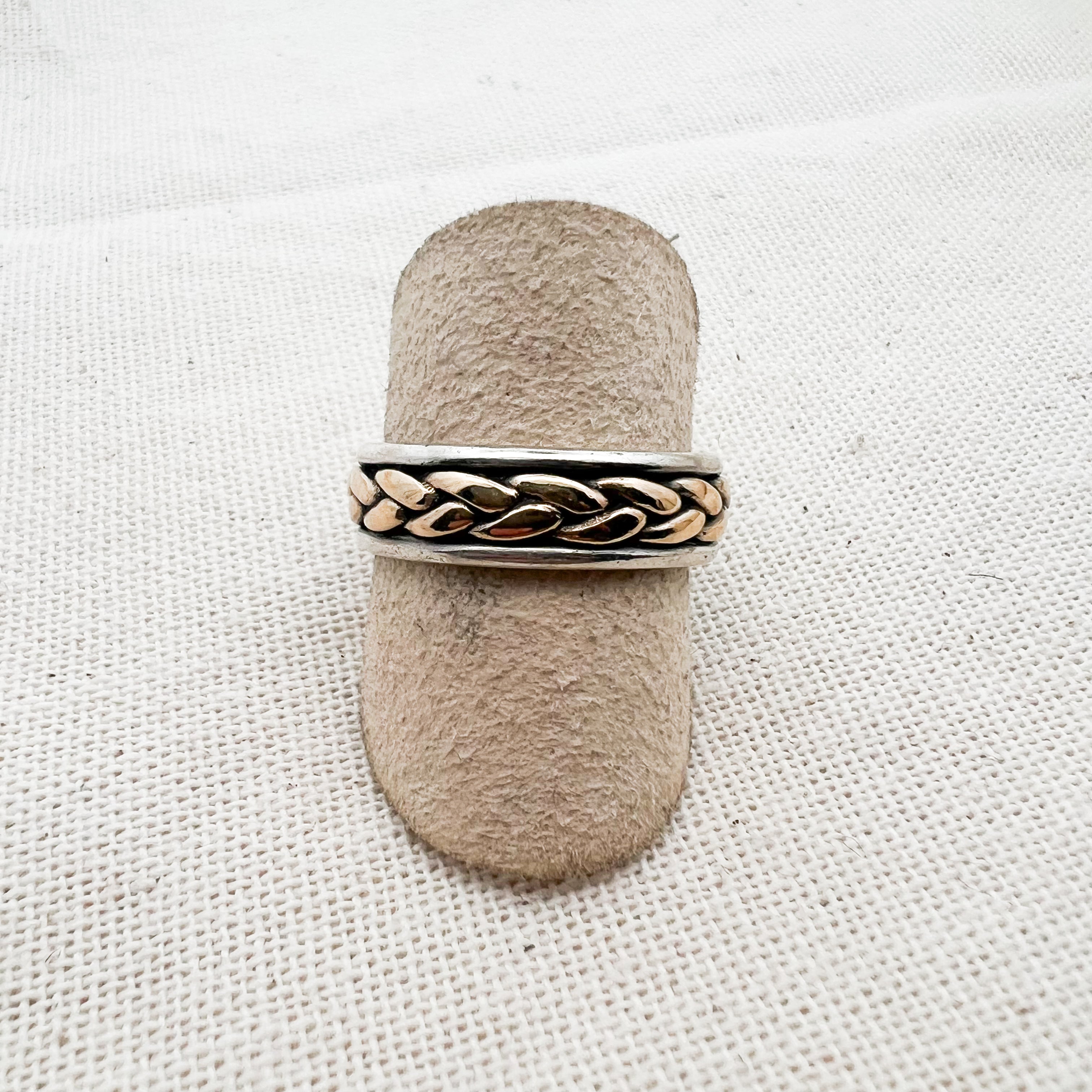 Retired James Avery Twisted Rope Ring Size 8