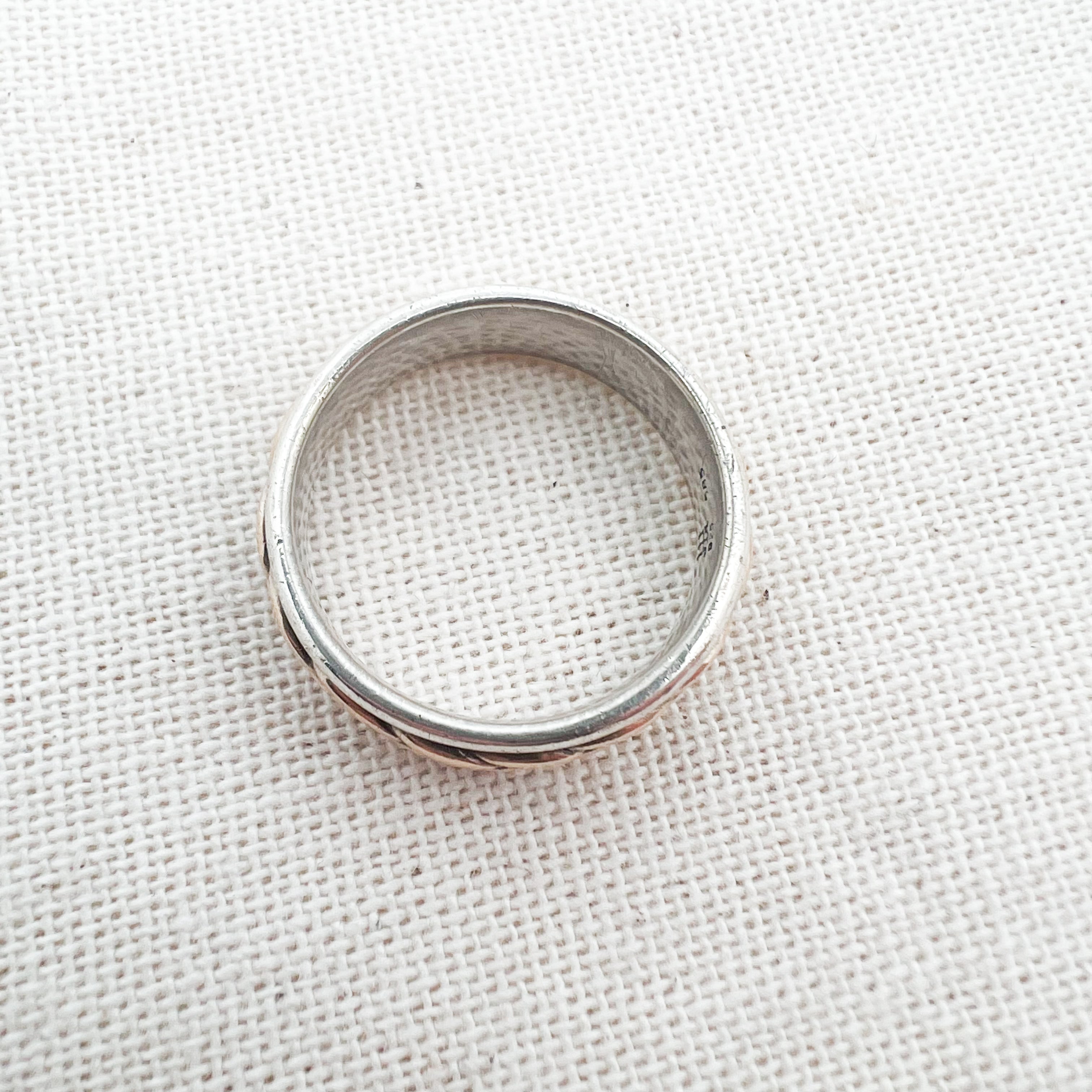 Retired James Avery Twisted Rope Ring Size 8