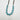 TOVA Mini Oakland Necklace in Turquoise + Antique Silver