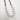 TOVA Mini Oakland Necklace in Electric White + Antique Silver