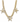 TOVA Skylar Necklace Clear + Antique Gold