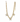 TOVA Skylar Necklace Clear + Antique Gold