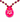 TOVA Milli Necklace Fuchsia Ultra Fuchsia