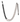 TOVA Treyvon Necklace Clear + Gunmetal