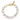 TOVA Croatia Bracelet Clear + Gold 8"