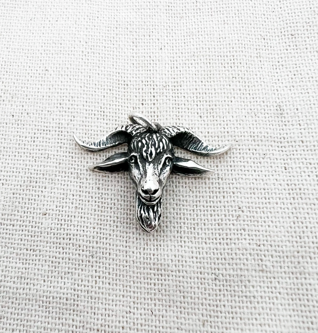 Retired James Avery Ram Goat Head Charm Pendant Aries