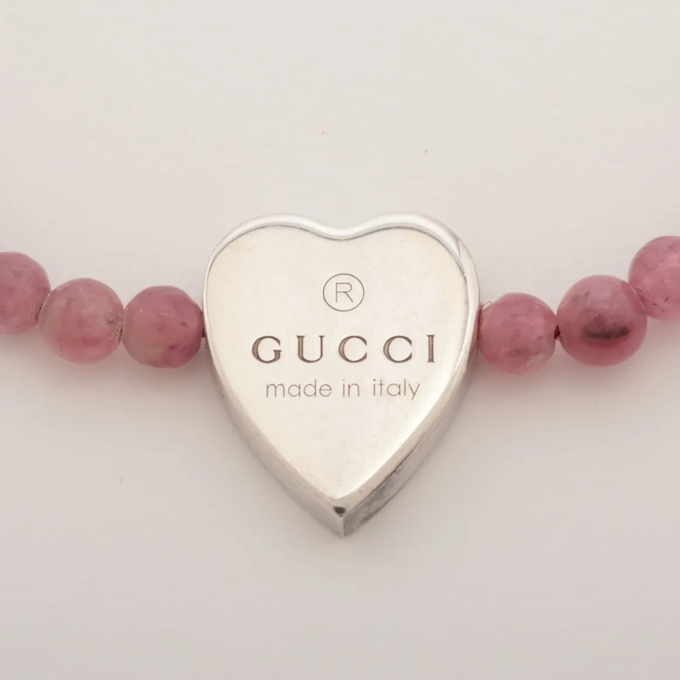 Gucci Pink Sterling Silver Bracelet