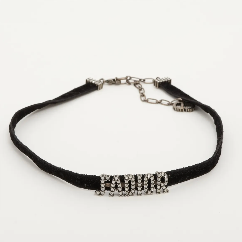 Christian Dior J'Adior Black Choker Necklace SP
