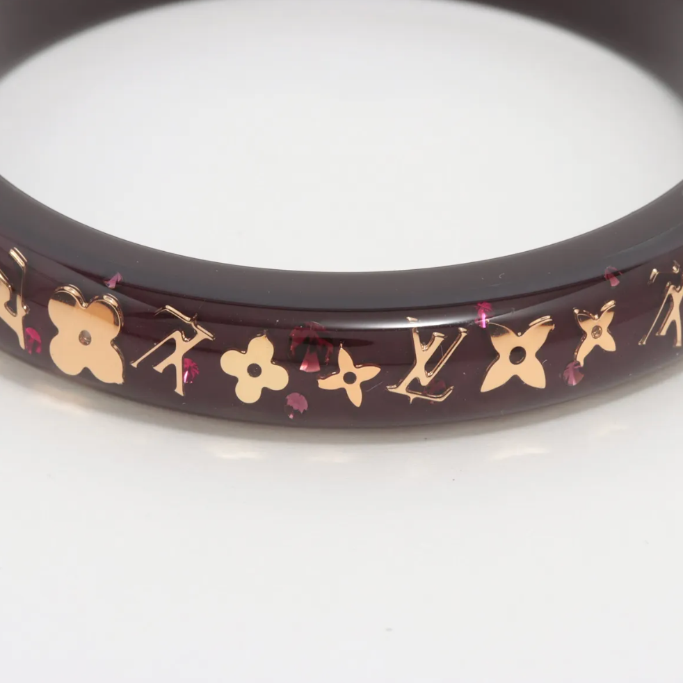 Louis Vuitton Brown Resin Brasserie Uncusions Bangle Bracelet