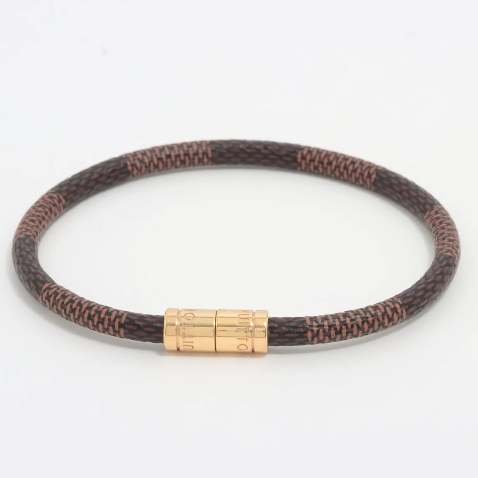 Louis Vuitton Damier Ebene Keep It Bracelet