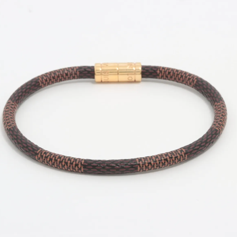Louis Vuitton Damier Ebene Keep It Bracelet