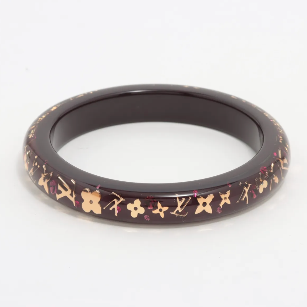 Louis Vuitton Brown Resin Brasserie Uncusions Bangle Bracelet