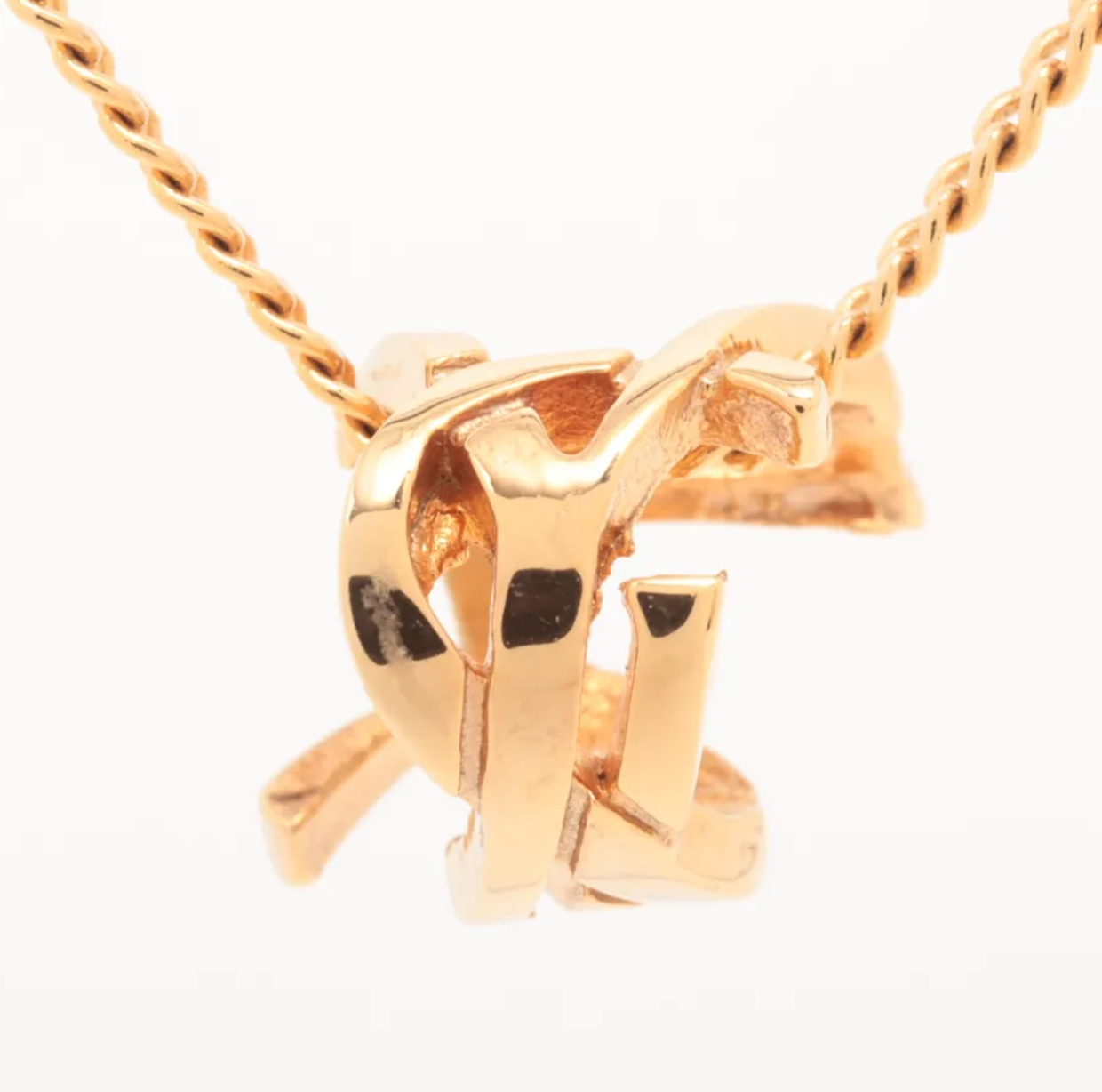 Saint Laurent YSL Logo Necklace