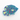 Chanel Resin Blue Glitter Fish Brooch