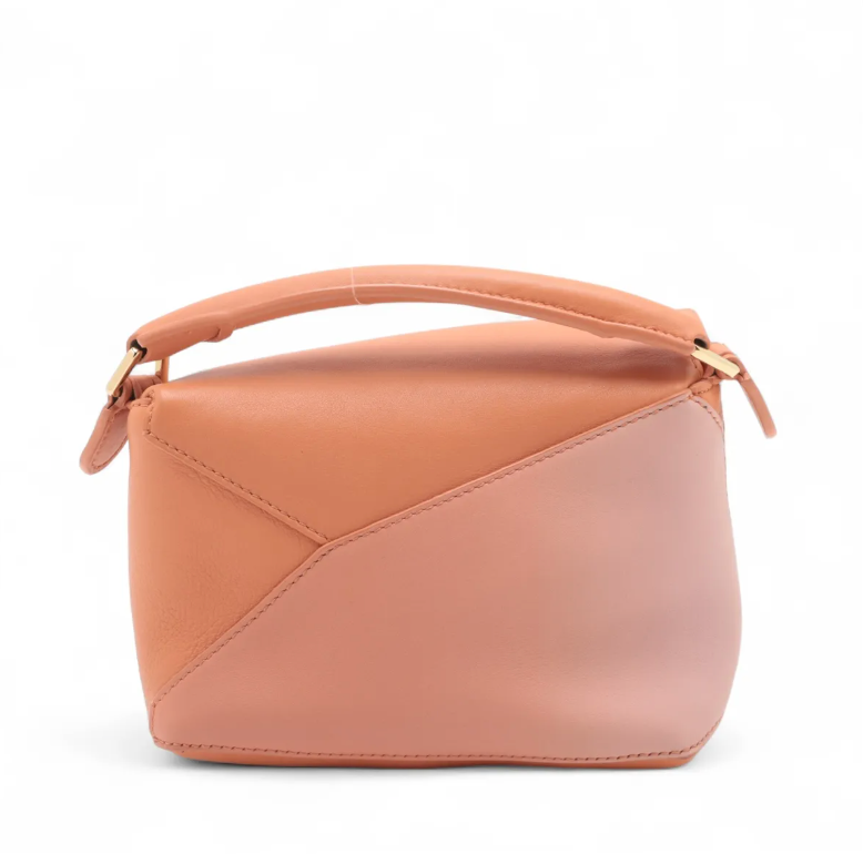 Loewe Orange Ombre Mini Puzzle Bag Leather 2 Way Handbag
