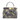 Fendi Nappa Marble Mini Peek-a-boo Two-Way Hand Bag