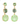 TOVA Torin Earrings Electric Green