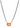 TOVA Iza Necklace in Gunmetal & Orange