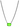 TOVA Iza Necklace in Gunmetal & Green