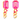 TOVA Gyda Earrings in Pinkle