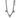 TOVA Skylar Necklace in Antique Silver + Clear