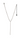 TOVA Kassandra Necklace Clear + Gunmetal