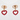 Christian Dior Enamel Heart Earrings 0921-1450