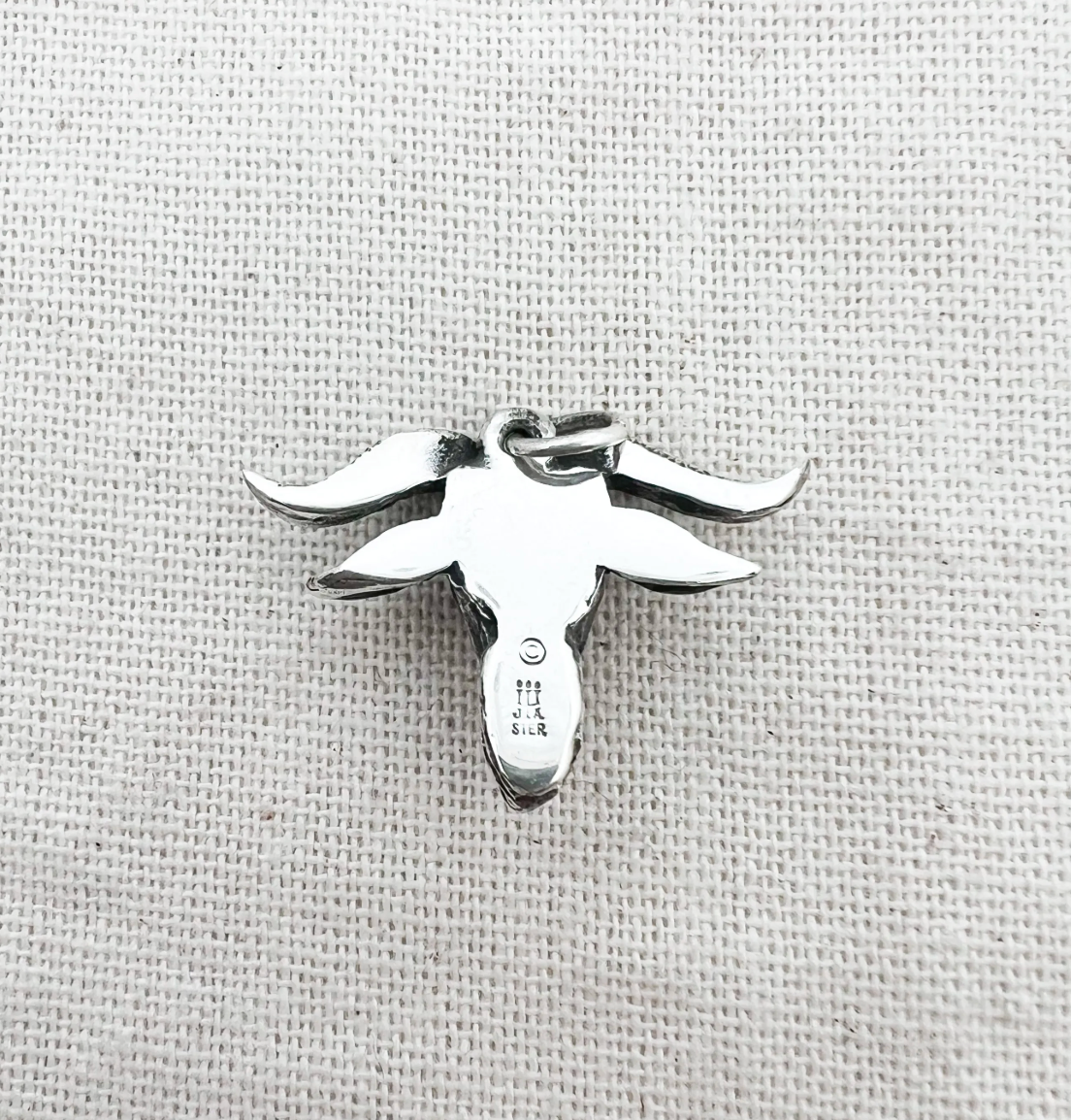 Retired James Avery Ram Goat Head Charm Pendant Aries